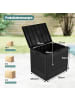 COSTWAY Gartenbox 96 L in Schwarz