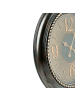 Beliani Wanduhr ALBOI in Schwarz/Gold - (W) 55 x (H) 55 x (L) 5 cm