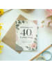 Mr. & Mrs. Panda Geburtstagskarte Geburtstagseinladung minimalis... in Weiß