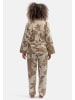 Fable & Eve Amber Fawn Mix Woven Elephant Print Long Sleeve Pyjama Set Nachtwäsche in beige