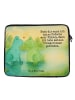 Mr. & Mrs. Panda Laptop Tasche Frosch Liebe Design mit Spruch in Weiß