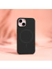 COFI 1453 TFO Silicone Thin Mag kompatibel mit Apple iPhone 15 Schwarz in Schwarz