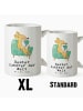 Mr. & Mrs. Panda Tasse Fuchs Bester Zuhörer der Welt mit Spruch in Weiß