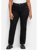 sheego Gerade Stretch-Jeans in black Denim