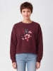 wat? Apparel Sweatshirt Blume in Wasserfarbe 01 in Weinrot