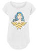 F4NT4STIC Long Cut T-Shirt DC Comics Superhelden Wonder Woman Gaze in weiß