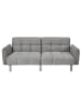 CALICOSY Schlafsofa aus grauem Stoff B1 in Grau - (W)195  x (H)83  x (L)91 cm