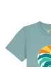 wat? Apparel T-Shirt Summer Sun in Teal Monstera
