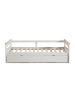 CALICOSY Bett ELSA in Weiß - (W) 199  x (H) 62  x (L) 105  cm