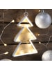 MARELIDA LED Weihnachtsbaum Fensterleuchter 15 neutralweiße LED Batteriebetriebin weiß