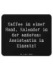 Mr. & Mrs. Panda Mousepad Spruch Assistentin im Einsatz mit Spruch in Schwarz