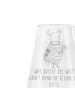Mr. & Mrs. Panda Weißweinglas Nachtfalter Fähnchen mit Spruch in Transparent