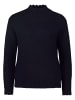 Zero  Pullover mit Stehkragen in Dark Blue Melange