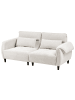 Beliani 3-Sitzer Sofa WETLAN in Weiß/Schwarz - (W) 192 x (H) 84 x (L) 85 cm