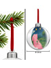 Mr. & Mrs. Panda Plastik-Weihnachtskugel Schwein Glück Design oh... in Weiß