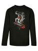 F4NT4STIC Longsleeve Shirt Skateboarder in schwarz