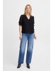 b.young Shirtbluse BYISIGNE BLOUSE - 20813483  Verspielte Bluse mit Applikationen in black denim