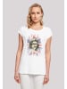 F4NT4STIC Extended Shoulder T-Shirt Sex Pistols God Save The Queen in weiß