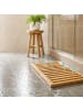 relaxdays Badematte in Natur - (B)59,5 x (H)2,5 x (T)39 cm