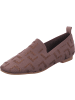 La Strada Slipper in brown knitted/stones