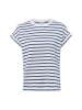 Marie Lund Shirt in marine weiß