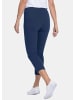 GOLDNER Kurzgröße:  Moderne Hose mit streckenden Biesen in royalblau