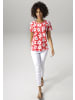 Aniston CASUAL T-Shirt in rot-weiß