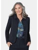 GOLDNER Kurzgröße:  Jerseyjacke Leichte Jacke mit Stehkragen in blau in marine