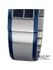 Regent Armbanduhr Regent Metallarmband blau, silber mittel (ca.18x38mm)