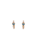 NAEMI Women Earrings in Rose Gold Turquoise