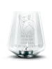 Mr. & Mrs. Panda Glas Kerzenhalter Corgi Po mit Spruch in Transparent