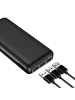 BlueStar Powerbank 20000 mAh 2,1A in Schwarz, USB-C, Micro-USB & USB-A in Schwarz