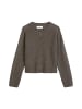 Marc O'Polo Tweed-Cardigan regular in Dark Brown