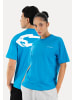 SMILODOX Unisex Oversize T-Shirt Tane in Blau