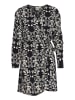 ICHI Kleid IHGOCINA Loose fit in Black Flower aop