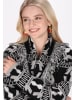 IZIA Damen Cardigan in Schwarz Mehrfarbig