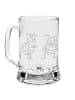 Mr. & Mrs. Panda Bierglas Hummeln Kleeblatt ohne Spruch in Transparent