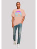 F4NT4STIC Oversize T-Shirt I BELIEVE UFO Alien Raumschiff Retro in amber