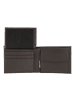 oxmox Leather Geldbörse RFID Schutz Leder 10 cm in braun-freedom fish