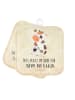 Mr. & Mrs. Panda Topflappen Kuh mit Spruch in Vintage