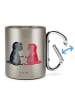 Mr. & Mrs. Panda Kaffeetasse Axolotl Liebe ohne Spruch in Silber