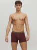 Jack & Jones 3er-Pack Trunks in Burgundy