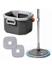 relaxdays Wischmopp-Set in Grau - 6 l