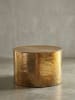 KADIMA DESIGN Couchtisch 61 x 40,5 x 61 cm Aluminium Beistelltisch in Gold