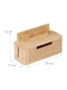 relaxdays Kabelbox in Natur - (B)30 x (H)16 x (T)13 cm