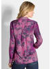 GOLDNER Blusenshirt Elegante Satinbluse mit Paisley-Design in beere / gemustert