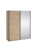ebuy24 Schiebetürenschrank Bergamo (2-türig) Eiche 179 x 67 cm