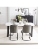 home24 Freischwinger Kabuy 2er-Set in Grau