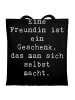 Mr. & Mrs. Panda Tragetasche Geschenk Freundin mit Spruch in Schwarz