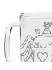 Mr. & Mrs. Panda Gravur Bierkrug Spinne Agathe Brief ohne Spruch in Transparent